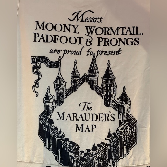 Harry Potter Warner Bros. Marauders Map sleeveless tank dress size Medium - Picture 2 of 6